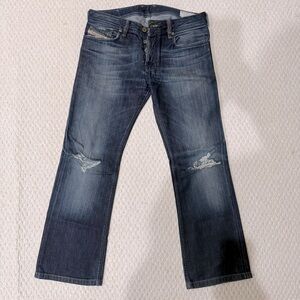 Diesel Men's Dark Blue Straight Jeans